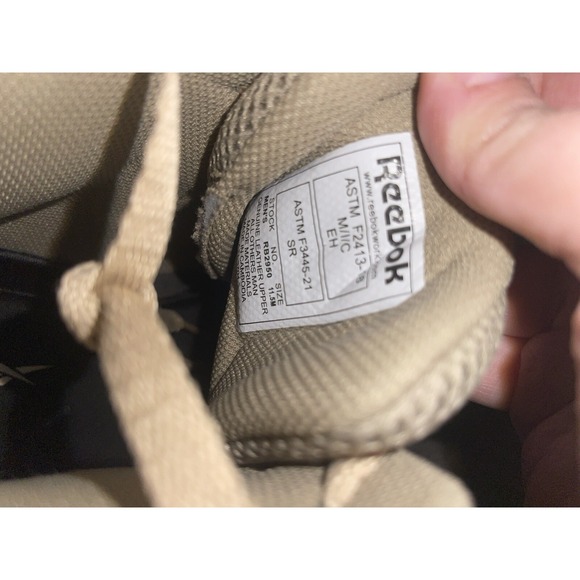 Reebok Work Unisex Desert Tan Work EH Comp Toe Shoes Size 11.5 M RB 2950 main image 8